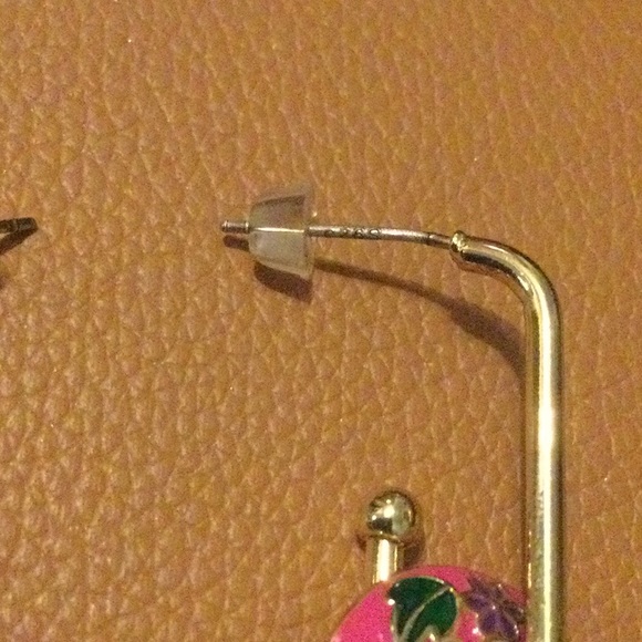 NEW Chinoiserie Coin Geo Earrings 925 - Picture 6 of 8